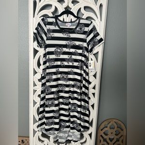 NWT XXS LulaRoe Carly Unicorn Swing TShirt Hi Low Dress